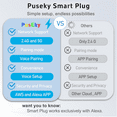 thumbnail image 3 of Puseky Smart plug, WiFi Plugs Work with Alexa & Google Assistant, 4 Pack, White, 3 of 8