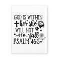 thumbnail image 2 of Scripture Walls Psalm 46:5 God is Within Her Black & White Bible Verse Canvas Christian Wall Art Ready to Hang Unframed, 2 of 13