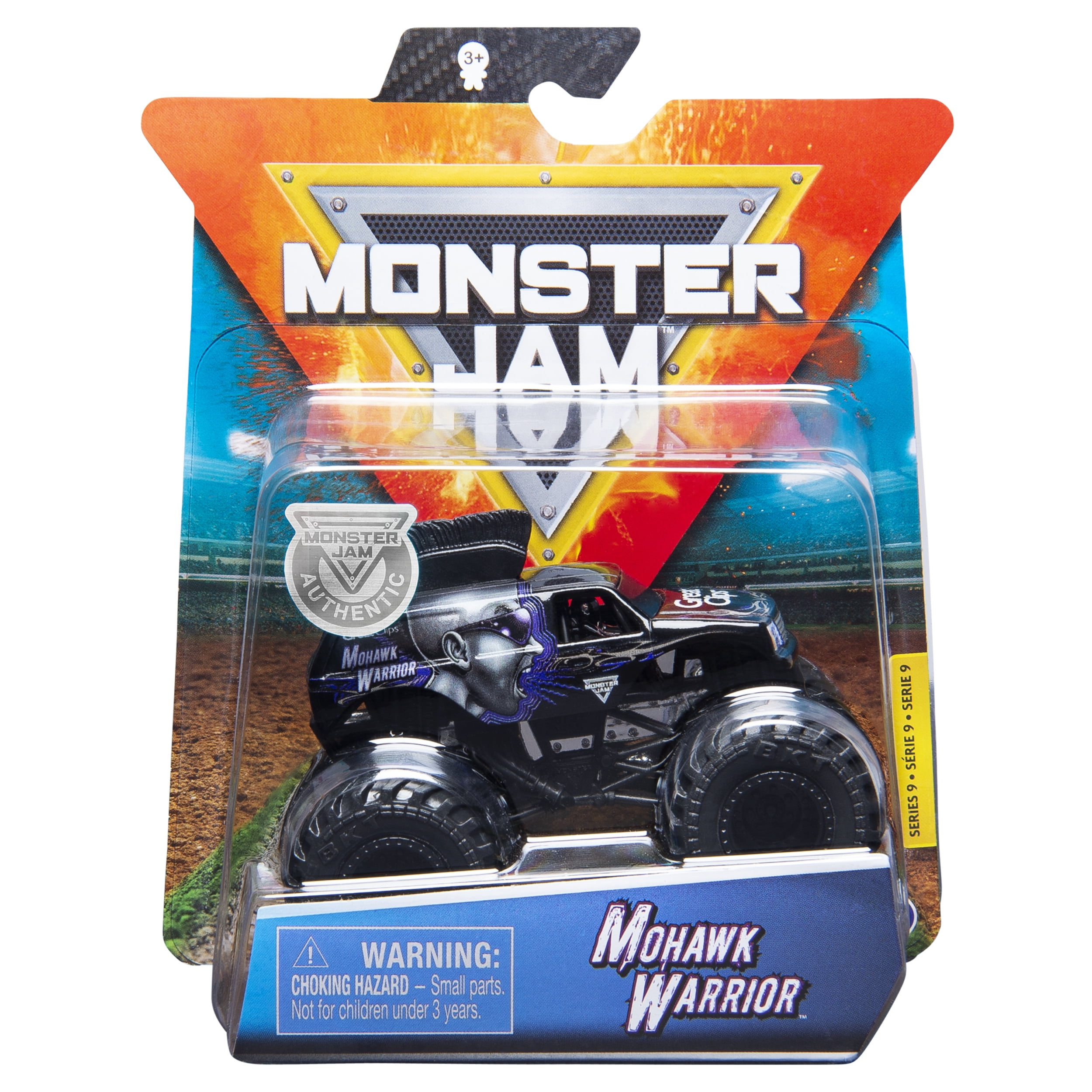 Monster Jam, Official Mohawk Warrior Truck, Die-Cast Vehicle, Arena