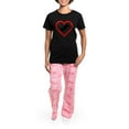 thumbnail image 4 of CafePress - Heart_Jump_Trans Women's Dark Pajamas - Women's Short Sleeve Print T-Shirt and Pants Dark Cotton Pajama Set, 4 of 7
