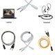 thumbnail image 1 of Twowood auricular 3,5 mm Auriculares estéreo Micrófono Splitter Macho a hembra Adaptador de audio Cable, 1 of 6
