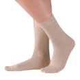 thumbnail image 3 of Elyfer, Women's Thin Bamboo Dress Socks, 3 Pair Casual Color Women Crew Socks, Comfort Seam, 3 of 5