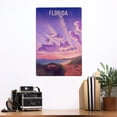 thumbnail image 2 of Florida, Beach Sunset, Lithograph (12x18 Aluminum Art, Indoor Outdoor Metal Sign Decor), 2 of 5