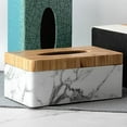 thumbnail image 6 of Tissue Box Facial Tissue Holder Case Organizer Hotel Marbling, 6 of 8