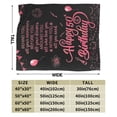 thumbnail image 3 of Wijzvio 50th Birthday Gifts Throw Blanket Soft Fuzzy Fleece Blanket For Couch Bed Living Room Decoration 80"X60", 3 of 9