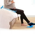 thumbnail image 2 of Kit de ayuda para calcetines flexible, deslizador fácil de poner y quitar para ponerse calcetines, medias, dispositivo auxiliar para calcetines, kit de ayuda azul que ayuda a ponerse los calcetines JM, 2 of 5