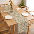 thumbnail image 3 of Pink Rose Table Runner - 48 Inch Long, Kitchen Dining Table Runner Dresser Scarves, Romantic Botanical Floral Flowers Leaves Farmhouse Decor for Coffee Tables Wedding Party Banquet, 3 of 8
