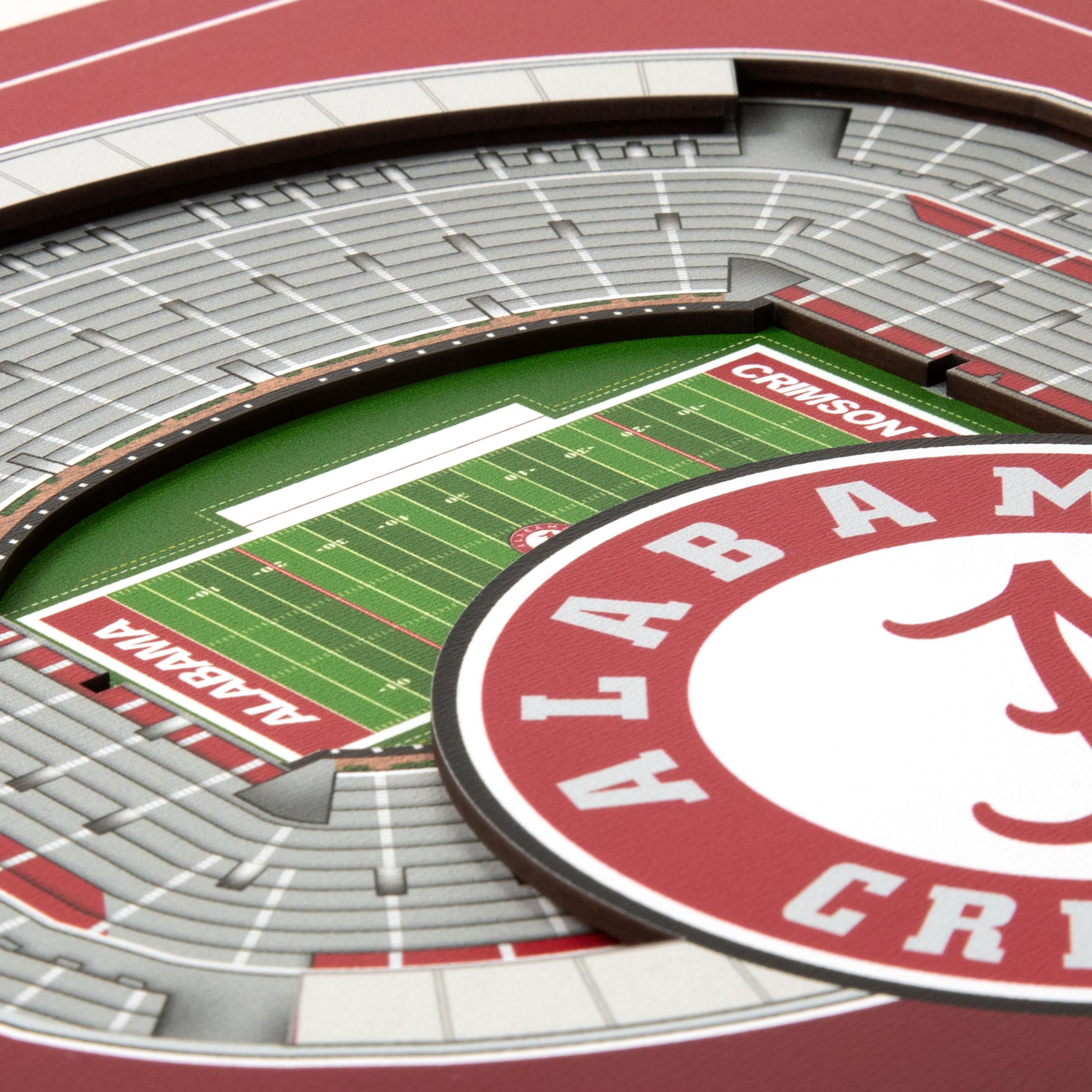 YouTheFan NCAA Alabama Crimson Tide Stadium Series 3D Wall Art
