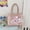 Pink, variant on Japanese Ita Crossbody Bag - Large Capacity Kpop Tote with Clear Display Panel, PU Leather & Adjustable Strap (14.96x8.27x7.09in)