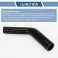 thumbnail image 4 of Unique Bargains 1pcs 13-16mm 0.51"-0.63" ID 120mm 4.72" Length 45° Black Car Silicone Hose Universal, 4 of 7