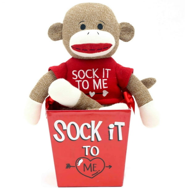 Valentine's Day 15" Animal Sitting On Box Plush Toy