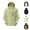 Black, variant on Men's Sports Outdoor Coat Casual Fashion Solid Color Long Sleeved Hooded Zipper Jacket with Multiple Pocket Waterproof Outdoor Windbreaker Coat Black XL