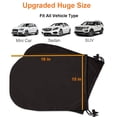 thumbnail image 2 of Side Mirror Covers Full Set Huge 16x15inch,2 Pack Side View Mirror Cover for All Styles Vehicles,Side Mirror Covers for Cars,Protect Car from Winter Snow Frozen, 2 of 6