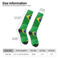 thumbnail image 3 of Knee High Socks for Women Brazil Flag Long Tube Sock Uniform Socks, 3 of 7