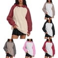 thumbnail image 3 of Dpytoraw Women's Oversized Hoodie, Fleece Pullover Sweatshirt for Fall Fashion Pink M, 3 of 7