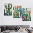 thumbnail image 4 of ONETECH - Cactus Wall Art Succulent Boho Wall Decor Plant Pictures Wall Art Southwest Decor Arizona Desert Catctus Decor Pictures Desert Poster Wall Hanging Decor for 12''x16''X3 Panels, 4 of 4