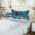 thumbnail image 7 of GZHJMY Snowman Night Zippered Velvet Pillowcases,Super Soft and Cozy Luxury Plush Pillow Case Bed Pillow Pillowcases, 20x30 Inches Home Decor, 7 of 7