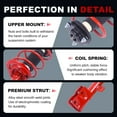 thumbnail image 4 of TOPAZ Red Front Complete Struts w/Coil Springs Shock Absorbers Assembly 182367 + 182368 Compatible with 2007-2012 Dodge Caliber 2007-2010 Jeep Compass Patriot 172368, 172367, 4 of 9