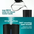 thumbnail image 5 of Homedics, Ultrasonic Humidifier, Cool Mist, Easy Top Fill with up to 44 Hour Run Time, .96 Gallon, Black, 5 of 11
