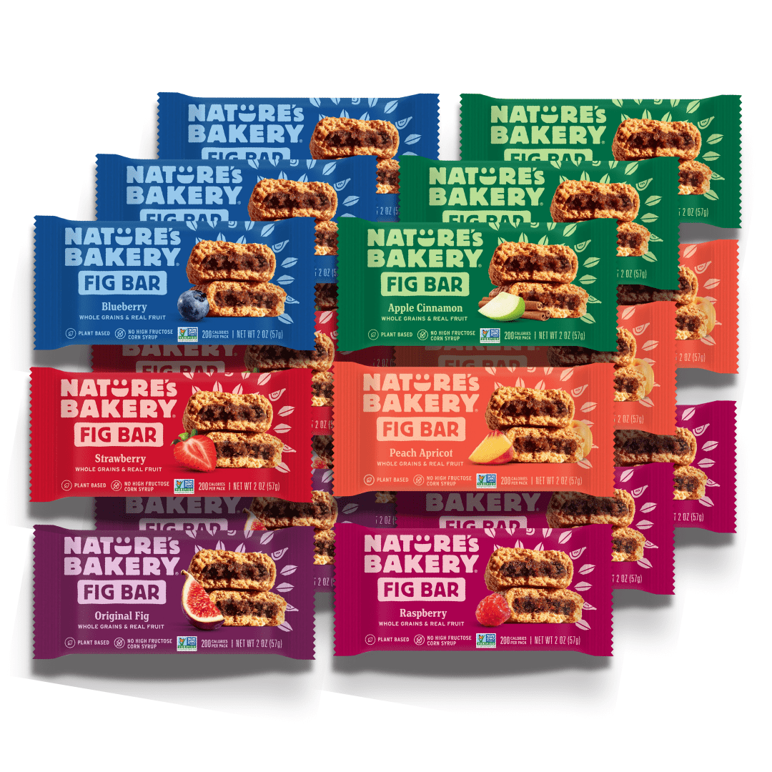 Nature’s Bakery Whole Wheat Fig Bars, Ground Whole Wheat Fig Bars 6 Flavor Variety Pack (18 Count) Bundled by Mix It Up