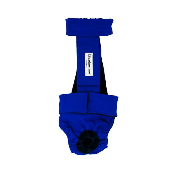 Barkertime Royal Blue Dog Diaper Overall