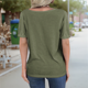 thumbnail image 3 of Tops de Corta con Cuello en V Verde L, 3 of 4
