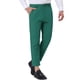 thumbnail image 4 of Pantalones de traje de negocios recortados para hombres Inspire Chic, corte recto, frente plano, talla 30, color verde, 4 of 7