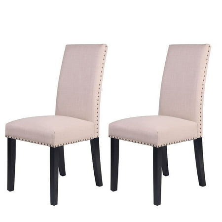 Set Upholstered Cabinet - Buy-Hive Dining Chairs Set of 2 Home Upholstered Kitchen Breakfast Dining Room Seat Wood Legs