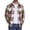 Dark Coffee Gray, variant on Mens Flannel Shirts Long Sleeve Plaid Shirt Casual Button Down Jacket with Pockets Camel BN Dark Coffee XL