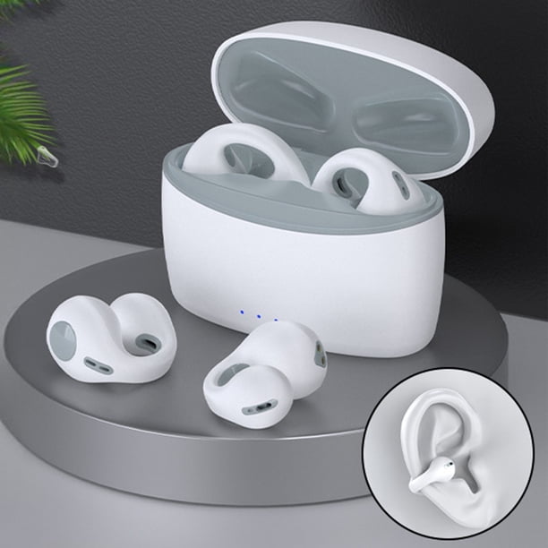 Auriculares inalámbricos Bluetooth 5.3 Earclip | No en el oído | Reducción de ruido inteligente | Largo alcance | Estuche de carga de 350 mAh | 36h Tiempo de juego | Alta calidad de sonido |