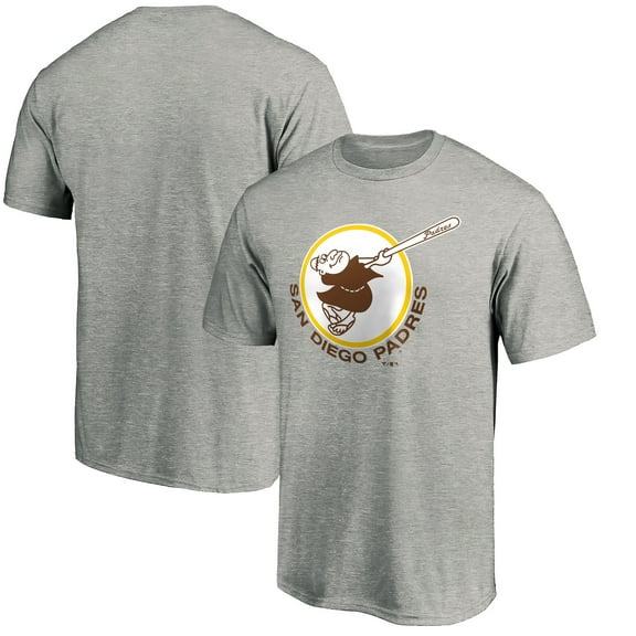 Men's Heather Gray San Diego Padres Cooperstown Collection Forbes T-Shirt