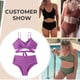 thumbnail image 2 of Conjunto de bikini para mujer, traje de baño cruzado de dos piezas para mujer, bikini envolvente, 2 of 5