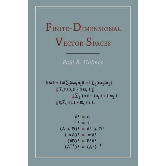 Pre-Owned Finite Dimensional Vector Spaces (Paperback) 1614272816 9781614272816