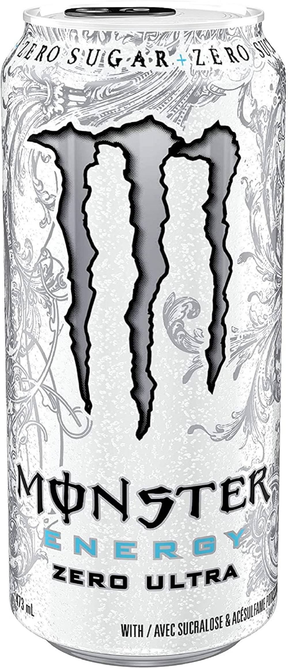 Monster Energy Drink, Zero Ultra, 473mL Cans, Pack of 12