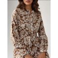 thumbnail image 4 of Printed Maxi Dress with Shirt Collar, 4 of 6