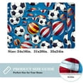 thumbnail image 2 of Football Polyester Non-Slip Door Carpet Kitchen Mat Floor Rug - Machine Washable, 2 of 6