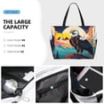 thumbnail image 3 of Kdxio Cartoon Iceberg Bald Eagle for Beach Bag for Women Large Beach Tote Bag Waterproof Sandproof Swim Bag with Zipper Pockets Beach Vacation Travel, 3 of 7