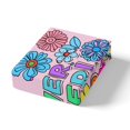 thumbnail image 4 of Erosebridal Housse de Couette Florale Rétro Simple pour Filles, Ensembles de Literie à Imprimé Flower Power Taille Simple, Rose 2 Pcs (Sans Couette), 4 of 7