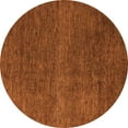 thumbnail image 1 of Ahgly Company Indoor Round Abstract Orange Modern Area Rugs, 8' Round, 1 of 4