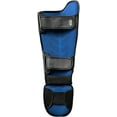 thumbnail image 3 of Hayabusa T3 Striking Hook and Loop Vylar MMA Shin Guards - Medium - Black/Blue, 3 of 8