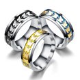 thumbnail image 2 of Women Men Fashion Simple Style Stainless Steel Butterfly Rings Jewelry,Size 6-13, 2 of 8