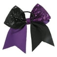 thumbnail image 5 of Unique Bargains 1 Pc Hair Elastics Halloween Sequin Bow Hair Ties for Women Purple Black, 5 of 5