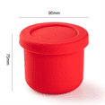 thumbnail image 3 of Recipiente de silicona para almacenar alimentos de varios colores, juego de 4, recipientes herméticos reutilizables con tapa, recipiente para refrigerios, 3 of 6