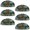 Multicolored 4, variant on PhooArto 6 Pcs Cup Drawer Pulls, Colors Ice Cream Skull Pattern Shell Shape Handles Cabinet Knobs for Dresser Cupboard Closet Wardrobe with Screws