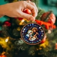 thumbnail image 5 of Clearance! Christmas Tree Decorations Nativity Scene Ornaments Acrylic 3D Christmas Hanging Ornament for Indoor Outdoor Decoration Party Supplies, Birth of Jesus Christian Decor Religious Gift, 5 of 6