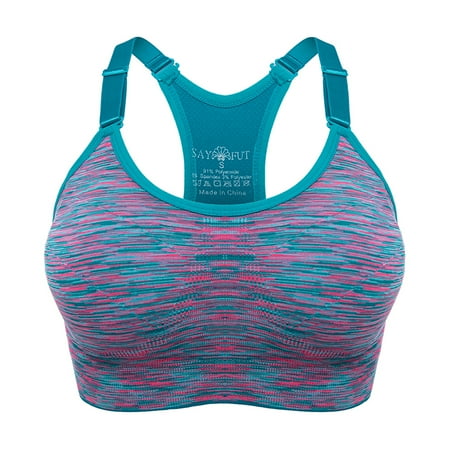 

Women s High Support Racerback Sports Bra Adjustable Cami Bra Athletic Tops with Removable Pads