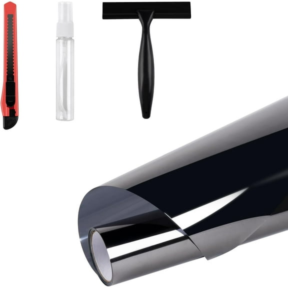 Window Film Kit 3 Pcs Window Privacy Film Installation Tools with One Way—Daytime Privacy Window Film, Easy to Apply Glass & Car Windows Tint Kit, Includes Felt Squeegee, Knife, Spray Bottle