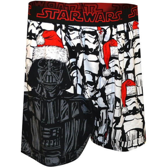 Star Wars Mens Star Wars Merry Christmas from the Dark Side Boxer Shorts (Small)