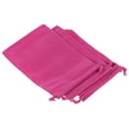 thumbnail image 1 of Unique Bargains 18x12cm Microfiber Pouch, 3Pcs Soft Storage Drawstring Gift Bag, Rose Red, 1 of 5