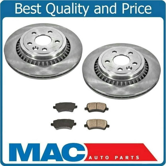 Fits For 2010-2017 Volvo XC60 Rear Brake Rotors & Ceramic Rear Pads